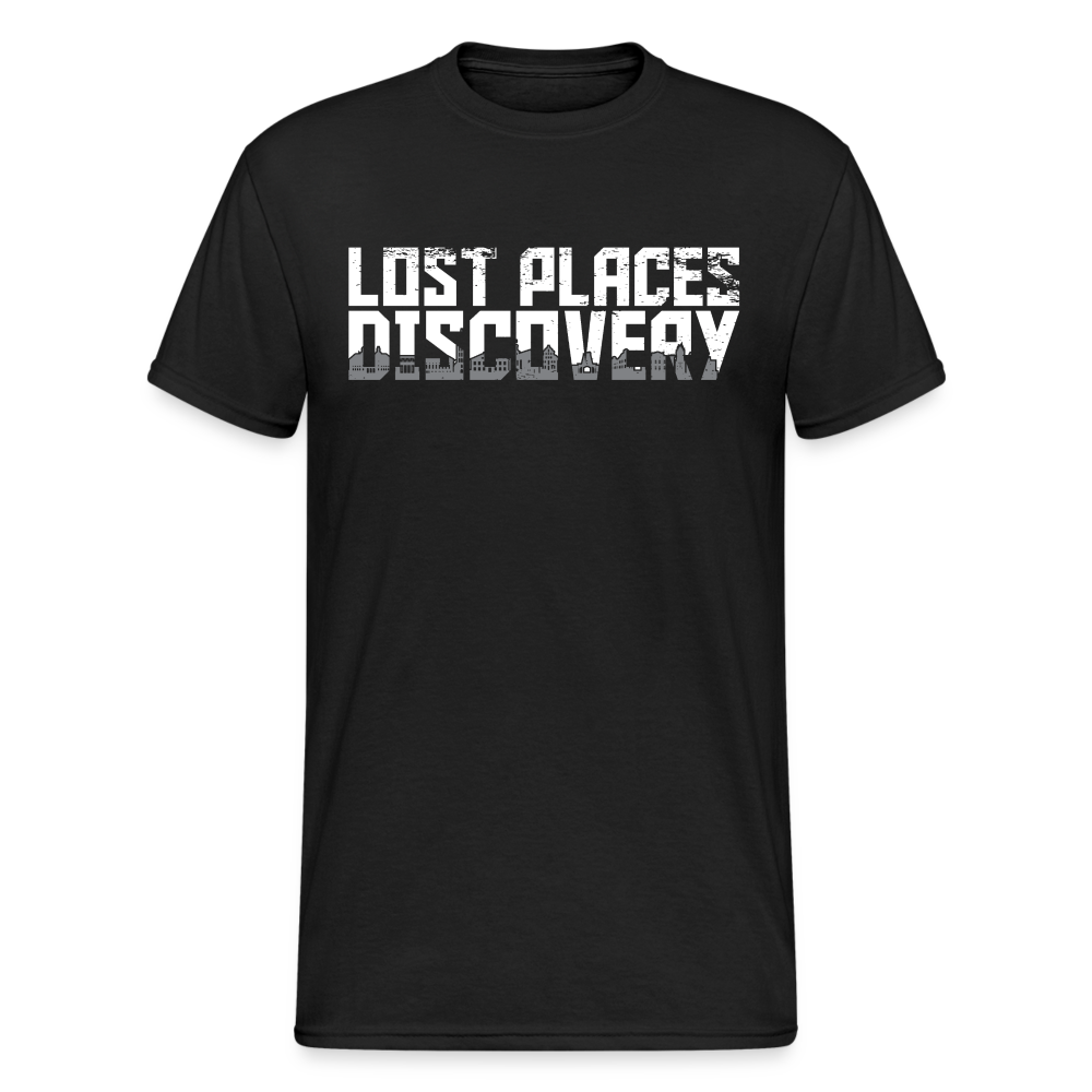T-Shirt "Lost Places Discovery" Retro Edition - Schwarz